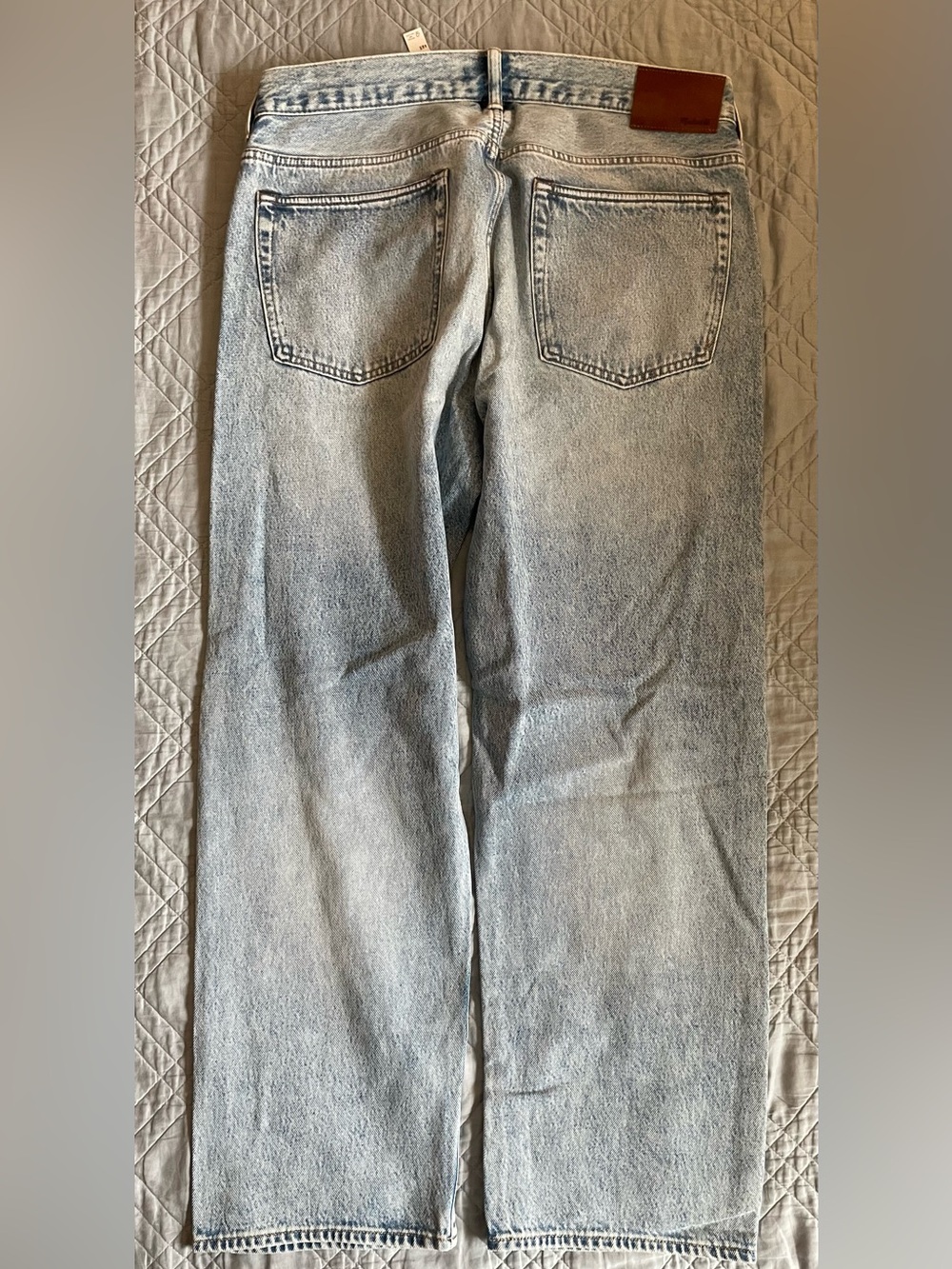 Madewell The 1991 Loose Straight Jean in Ashford Wash-Rigid Size 34 $148 NY976 - Picture 11 of 11